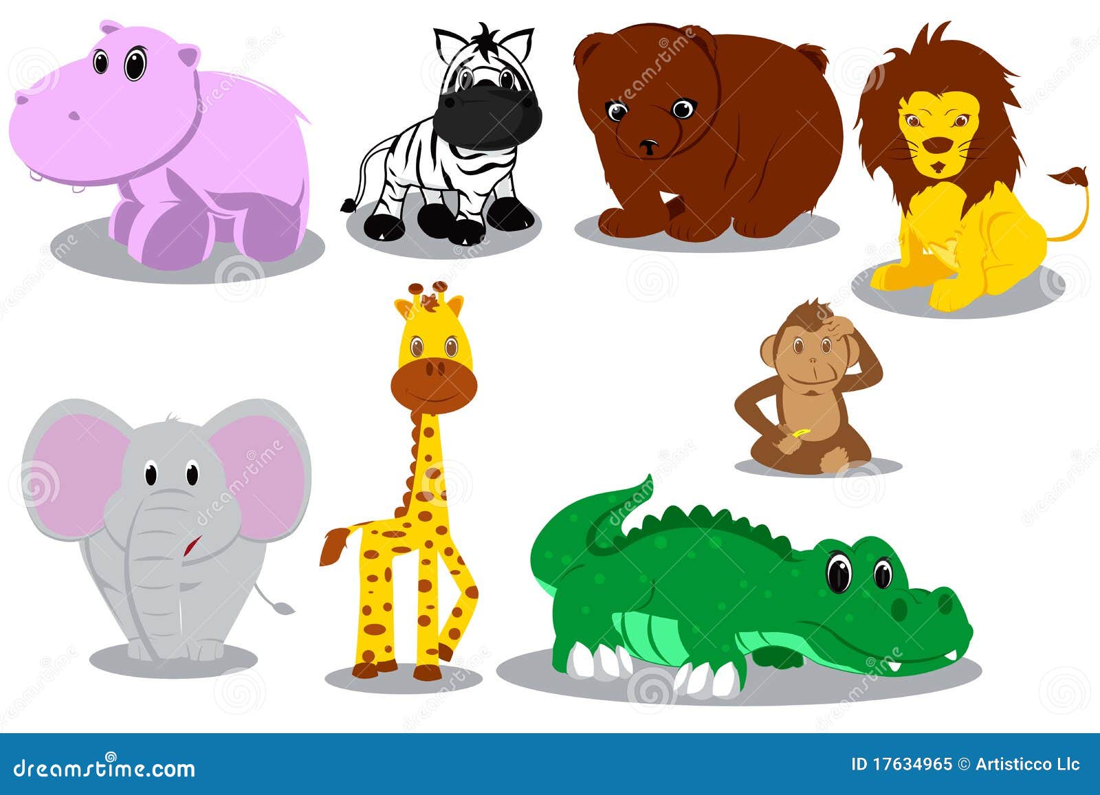 Cartoon pictures of wild animals