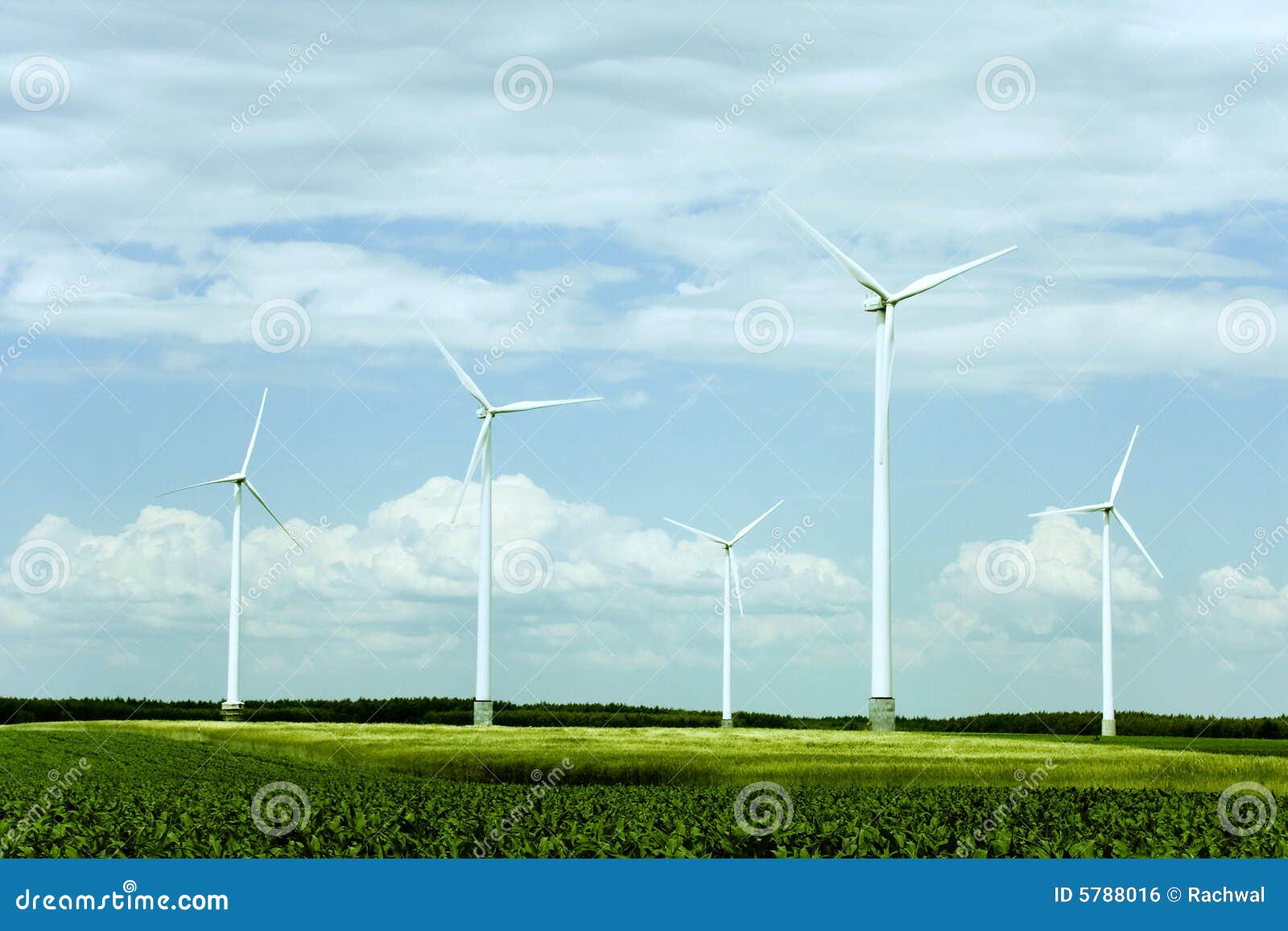 Wind Turbines Farm Royalty Free Stock Image - Image: 5788016