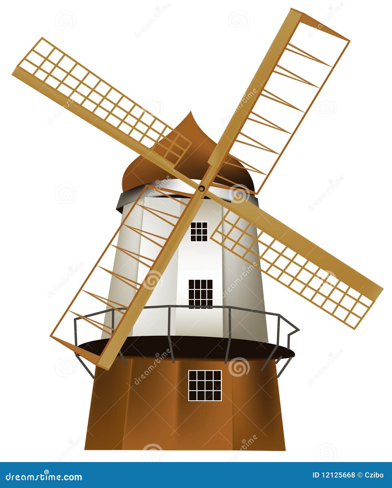 Windmill Royalty Free Stock Photos - Image: 12125668