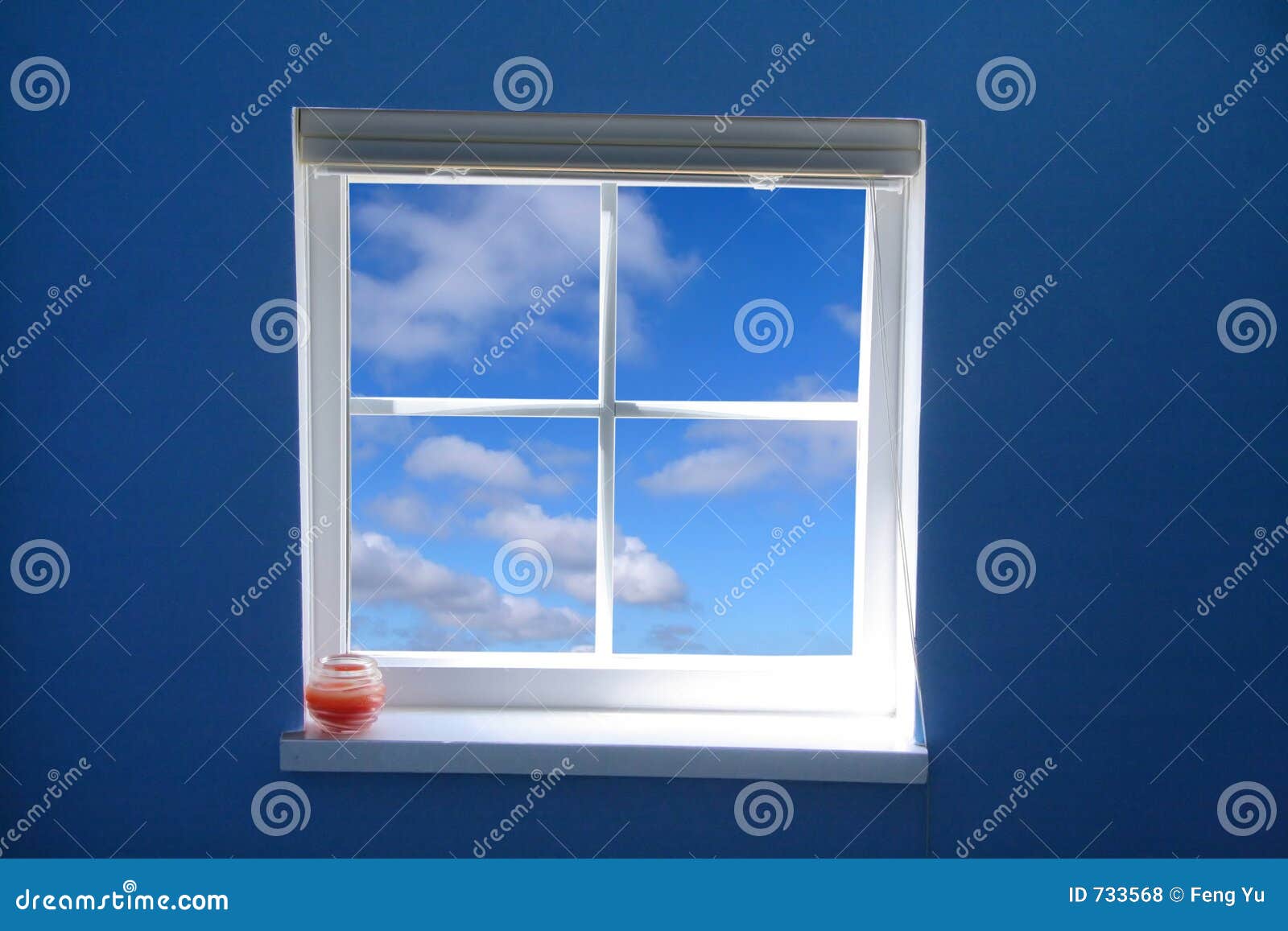 Window And Blue Sky Royalty Free Stock Photos  Image: 733568