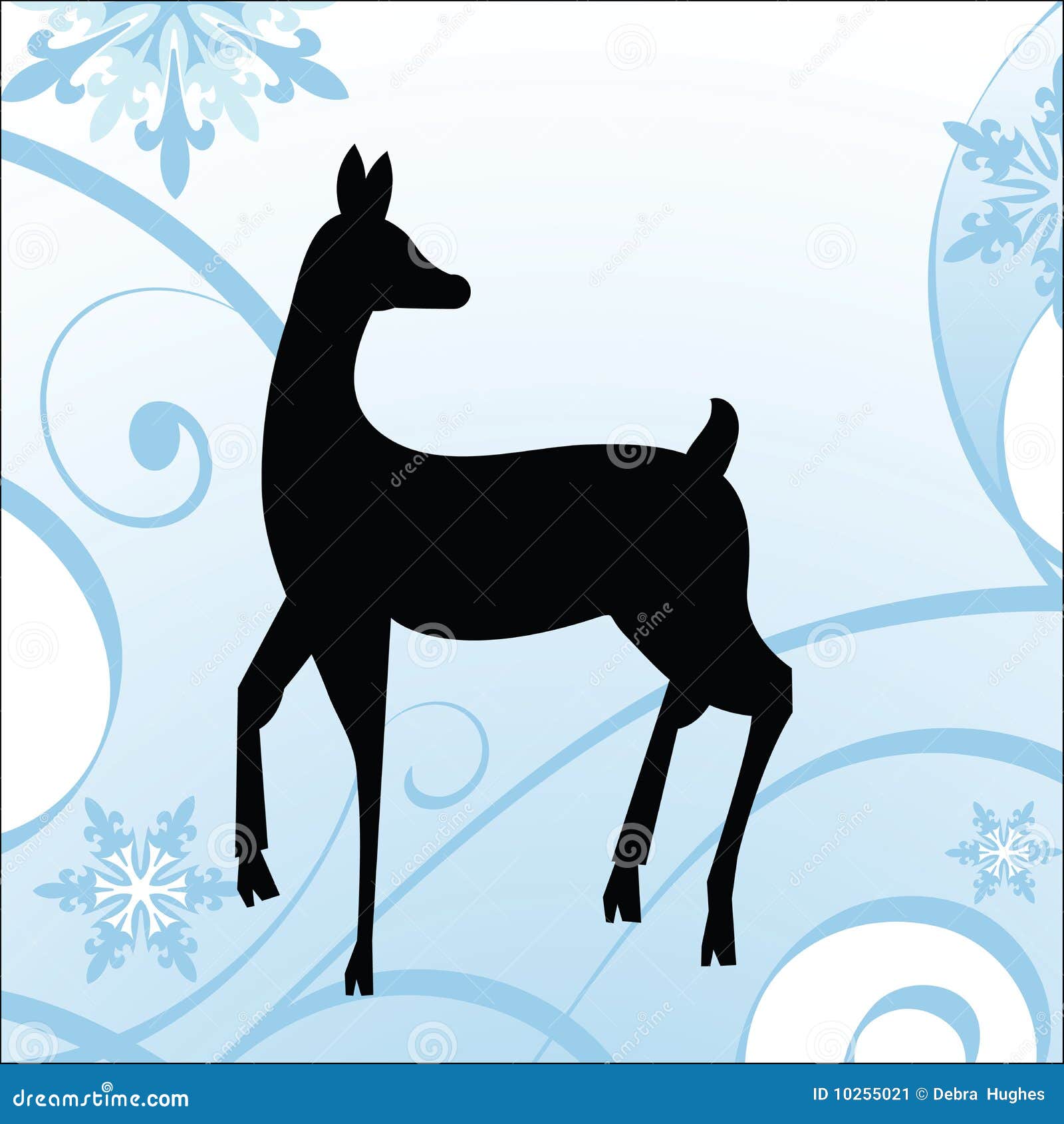 winter deer holiday theme stock image image 10255021 whimisical christmas