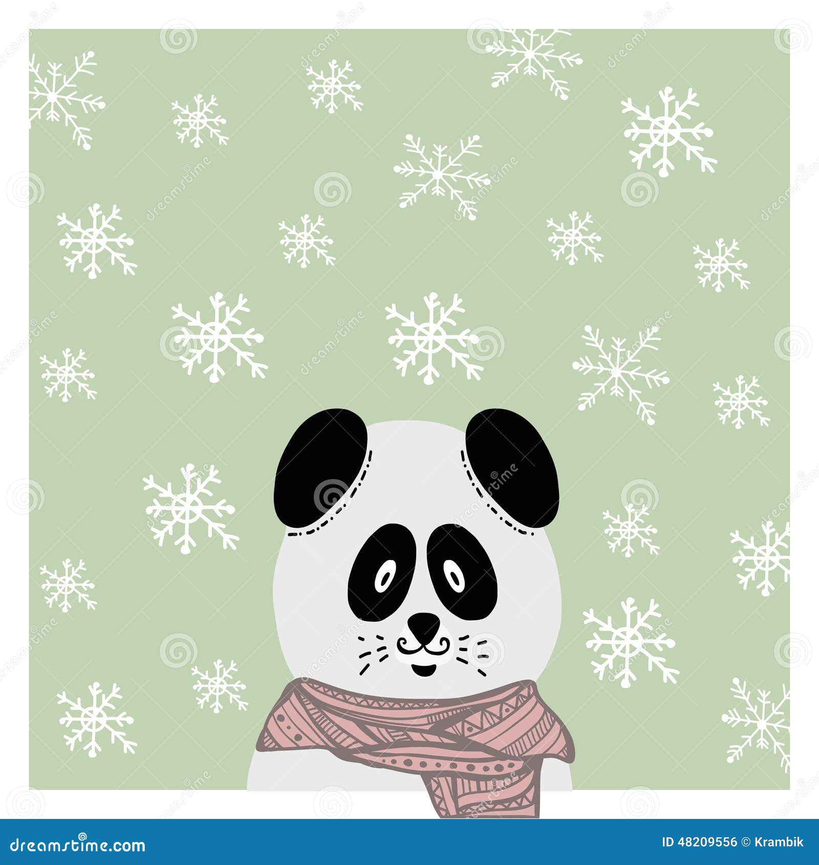 clipart panda snowflake - photo #34