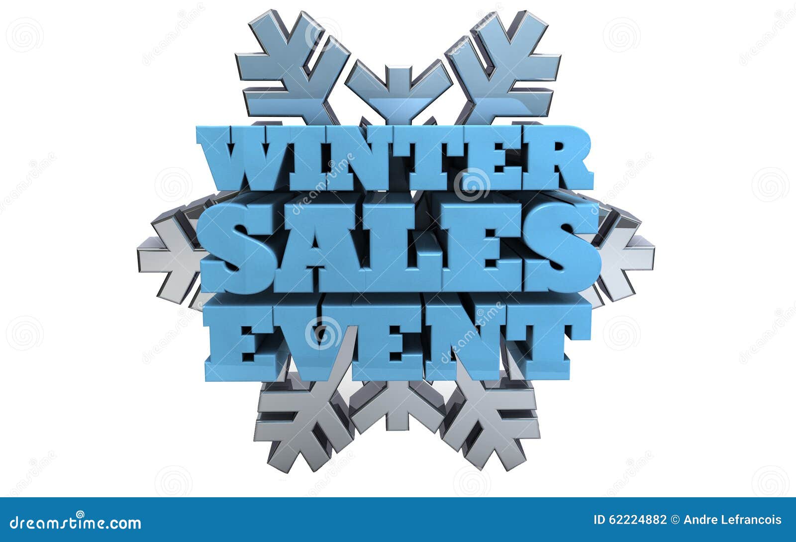 Winter Sales Event Marketing Stock Illustration Image 62224882
