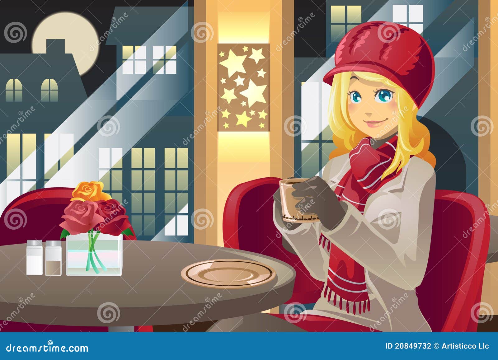 clipart of lady drinking coffee - photo #20