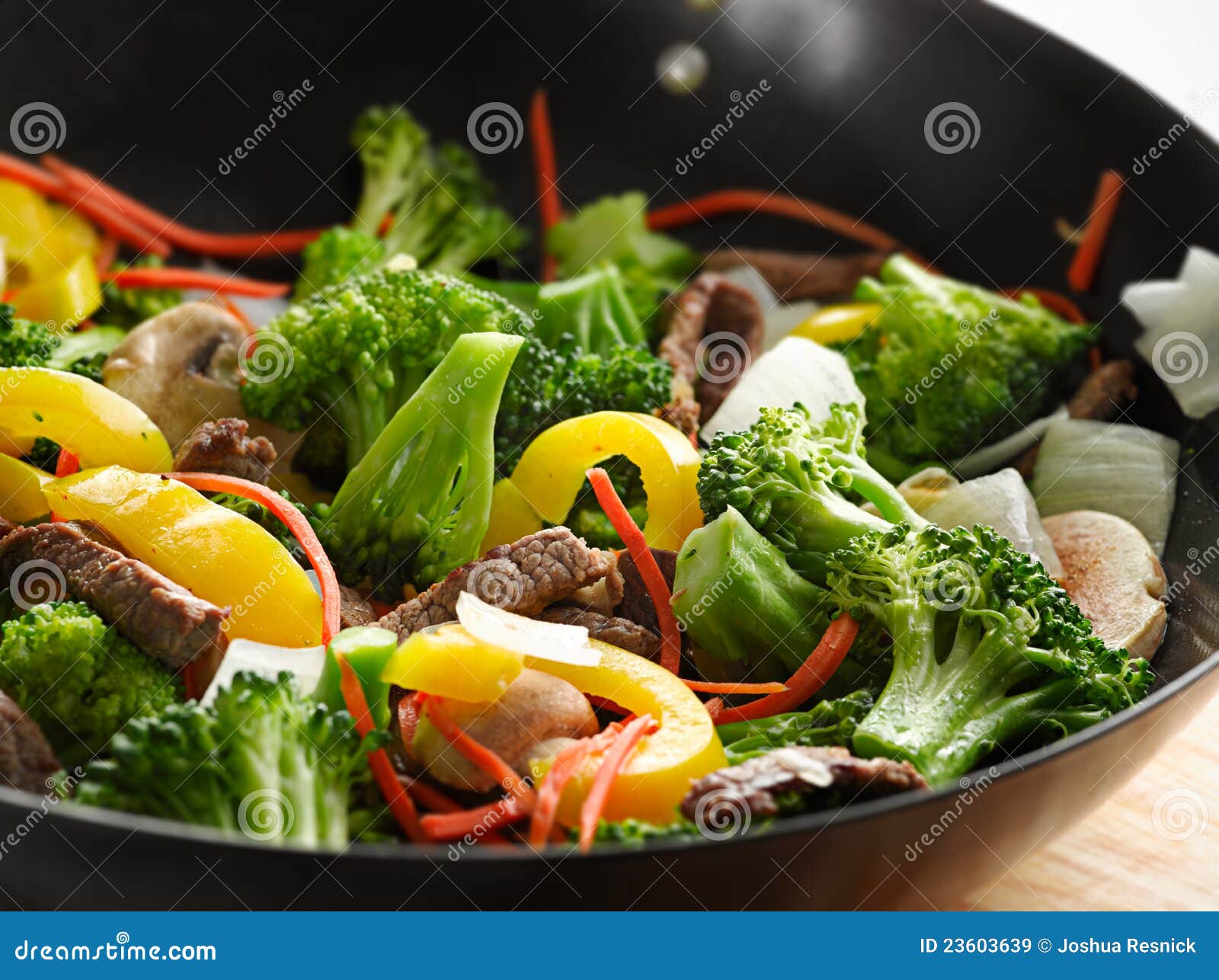 Wok Stir Fry Close Up Royalty Free Stock Images - Image: 23603639
