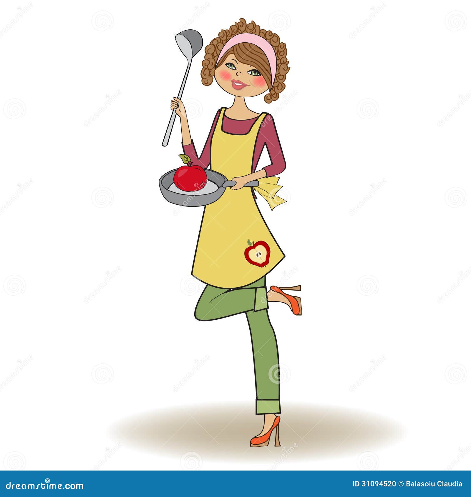 clipart woman cooking food - photo #50