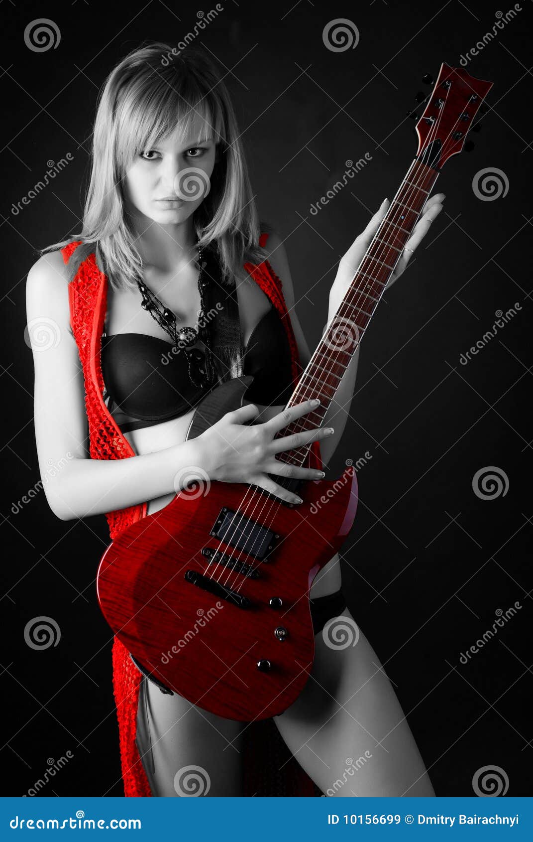 More similar stock images of ` Woman with electric guitar `