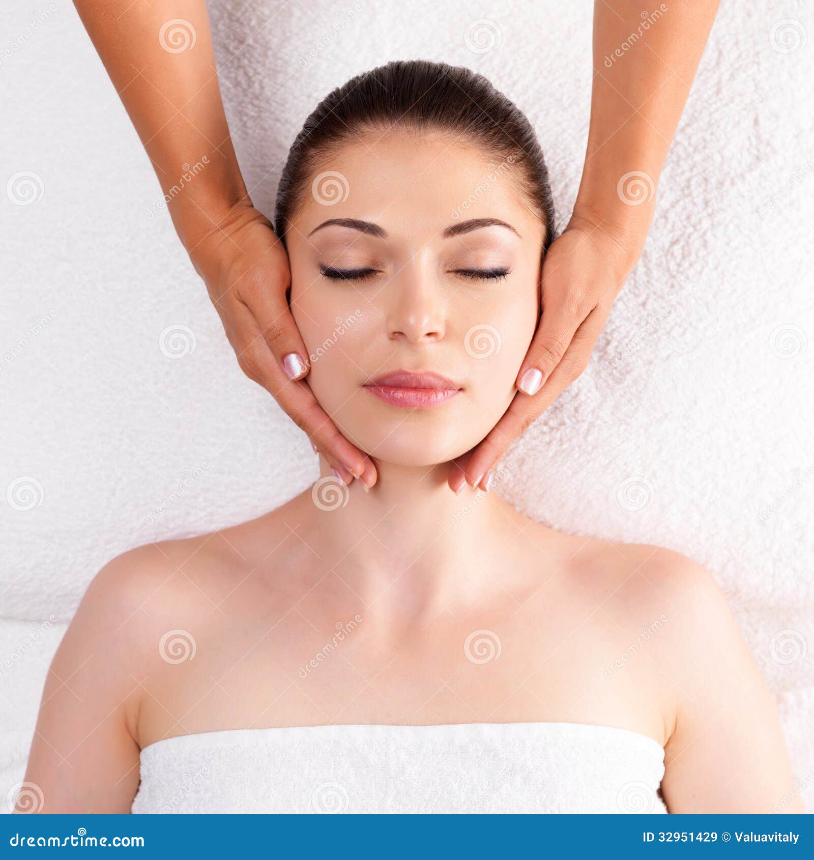 Woman Having Massage Of Body In Spa Salon Royalty Free