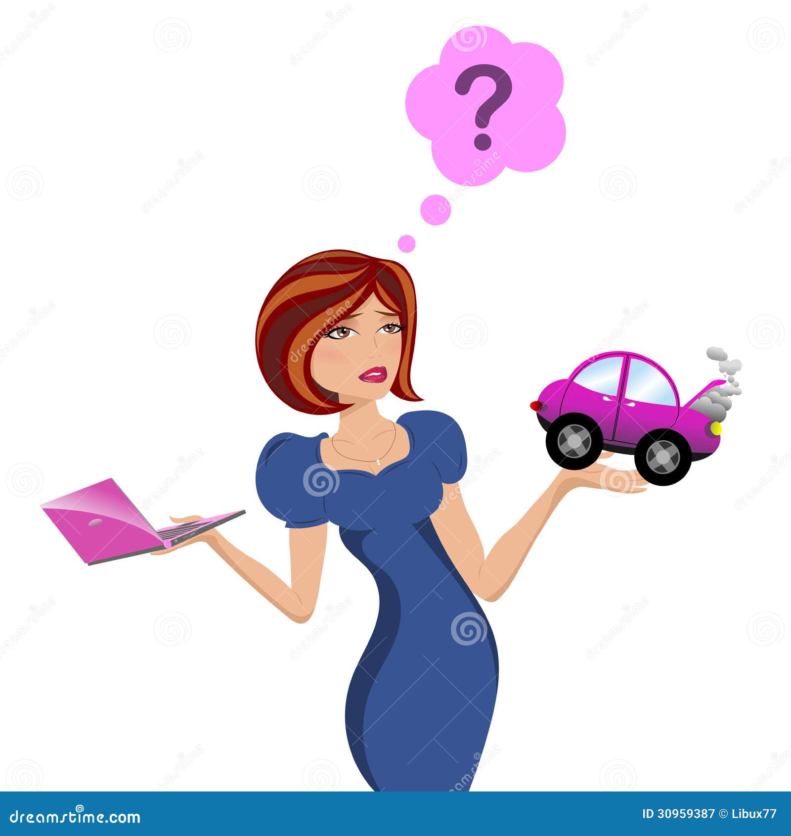 Woman Having Trouble Royalty Free Stock Photography  Image: 30959387