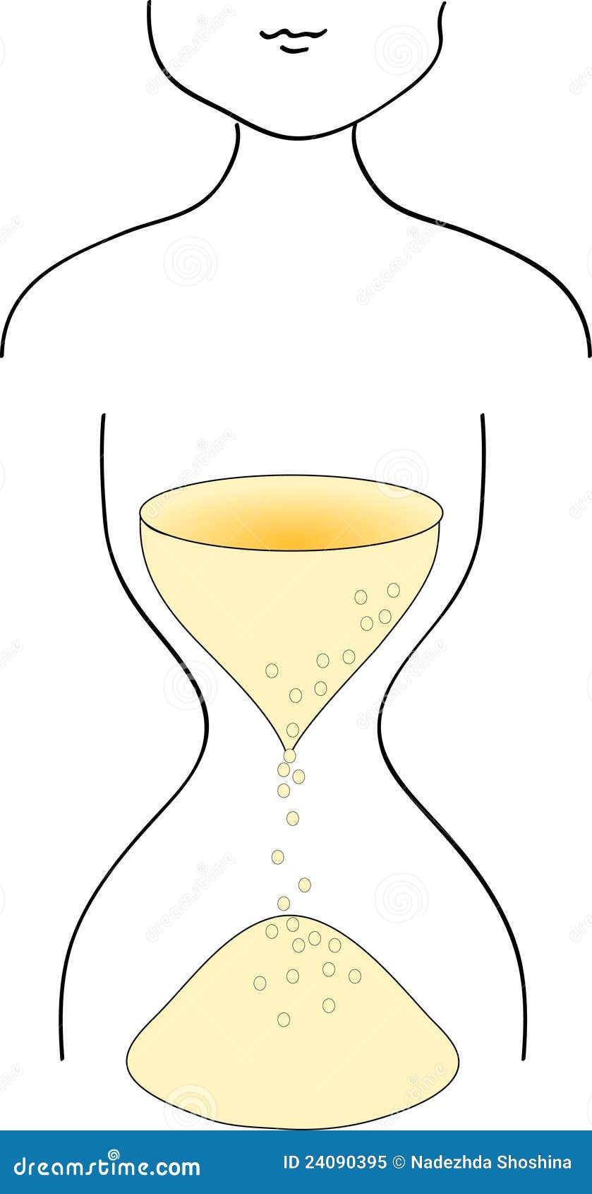 Woman Hourglass Royalty Free Stock Photo Image 24090395