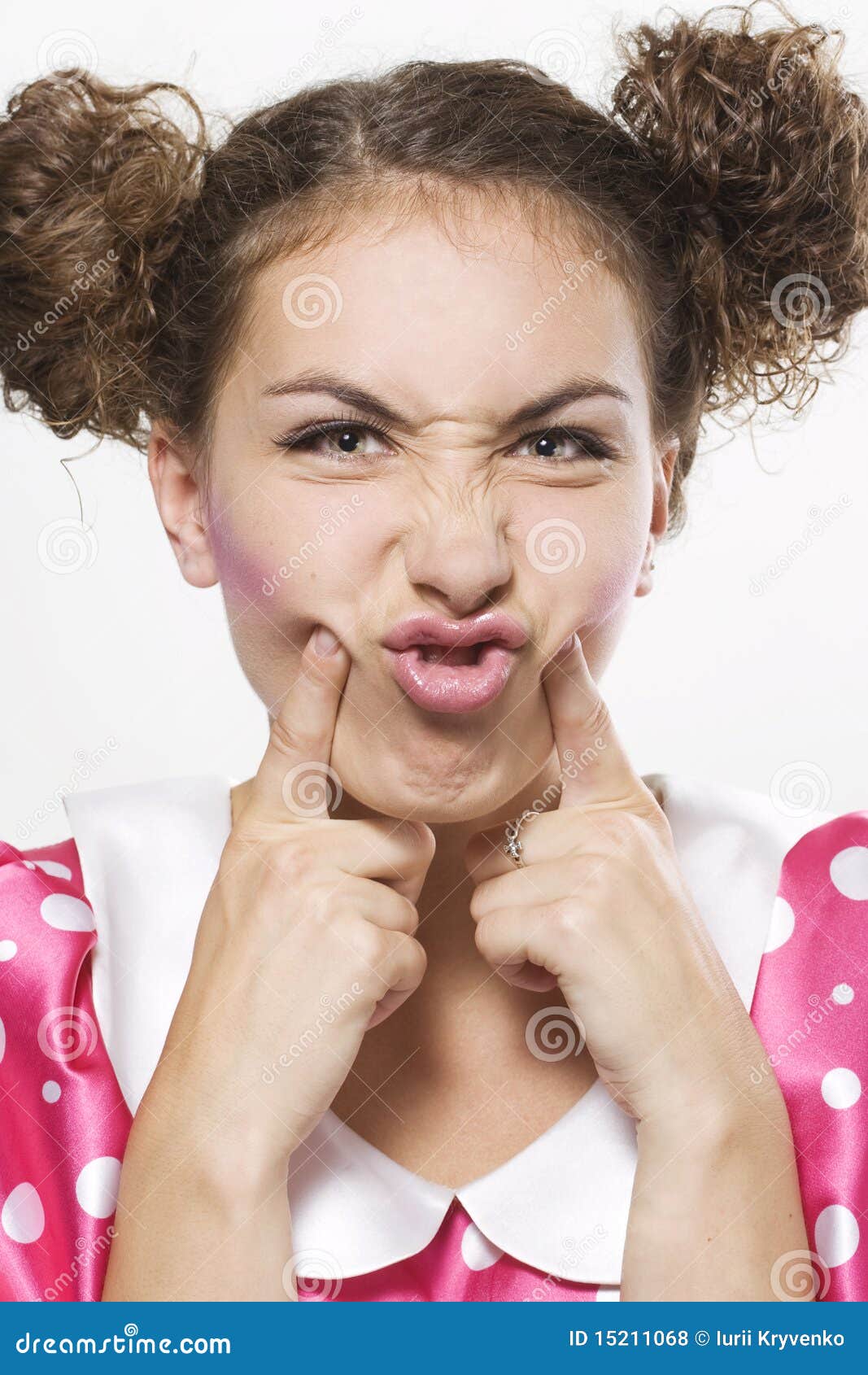 Royalty Free Stock Photos: Woman making a funny face