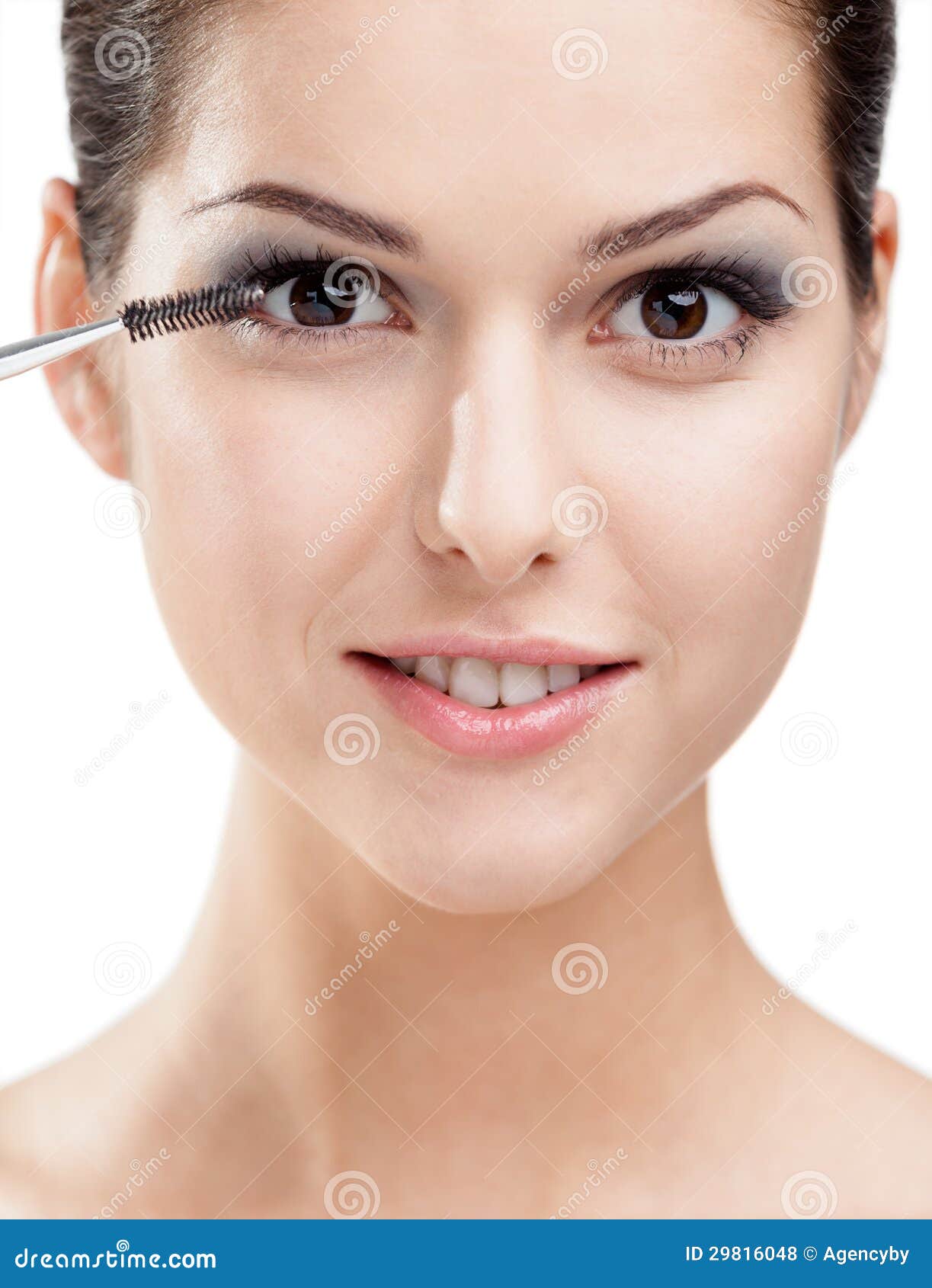 blonde teen selfpic xxx woman putting on makeup porn