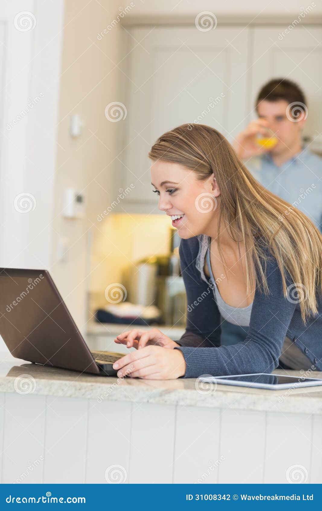 woman talking on webcam