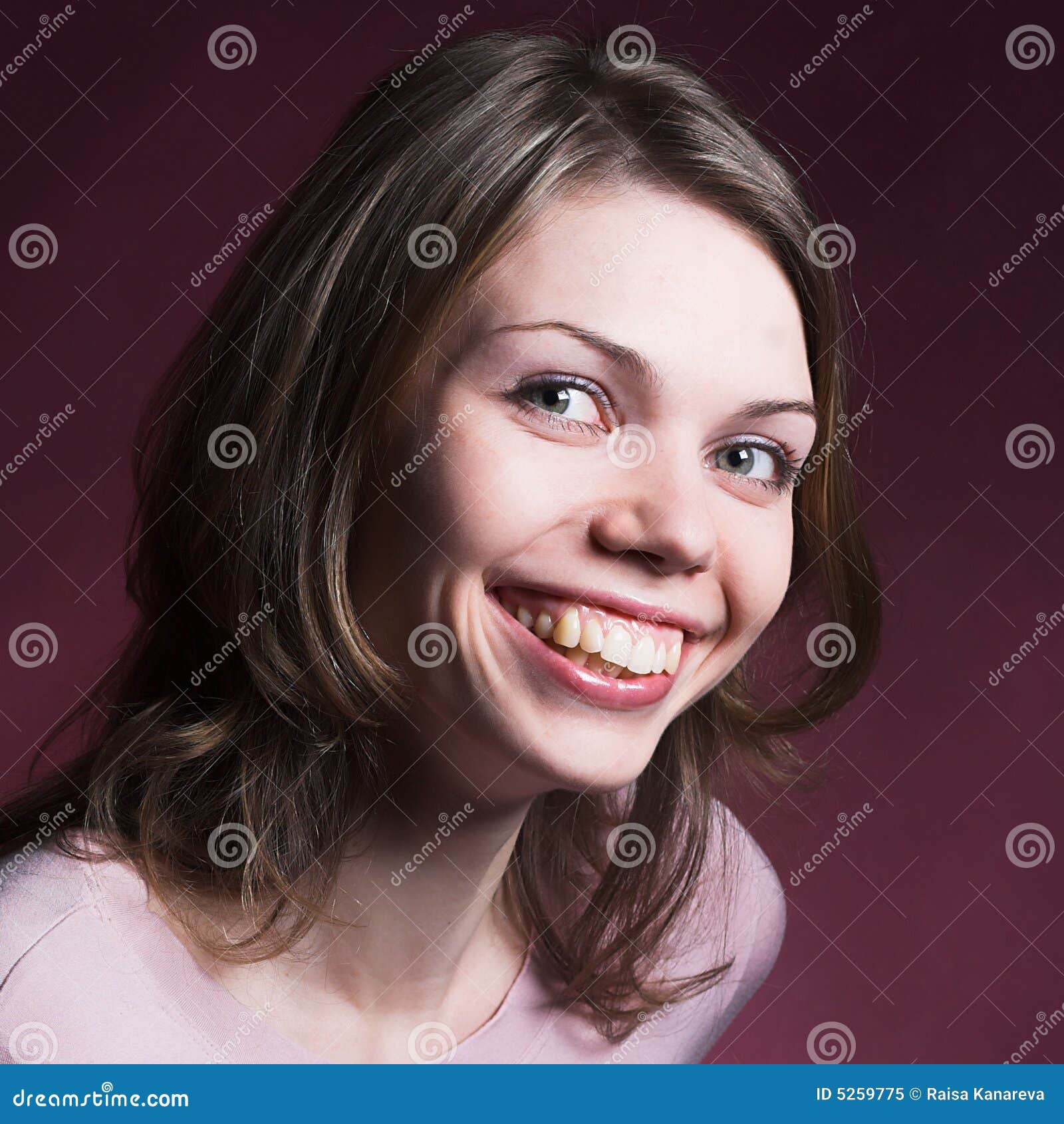 Woman With A Wide Smile Royalty Free Stock Photo - Image: 5259775