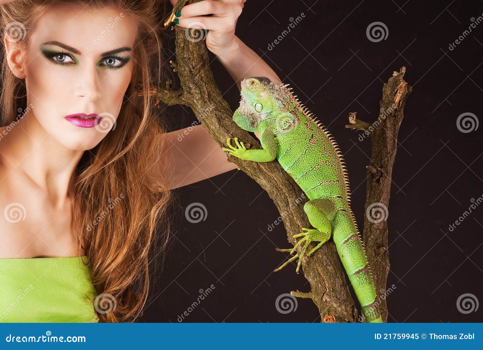 iguana woman