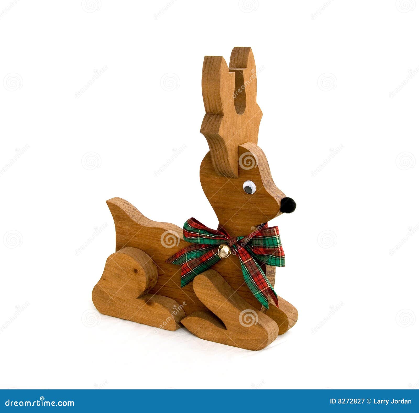 Wood Black Nosed Reindeer Royalty Free Stock Photography - Image 