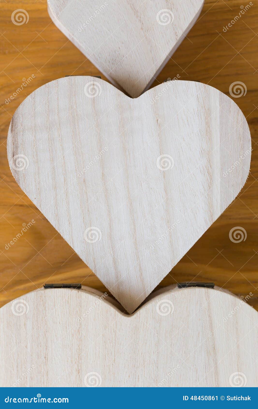 Heart Shaped Wood Box