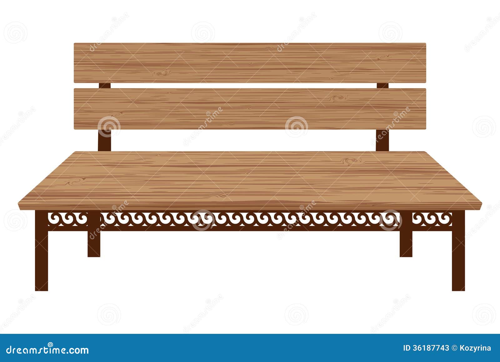 Wooden Bench Stock Photos - Image: 36187743
