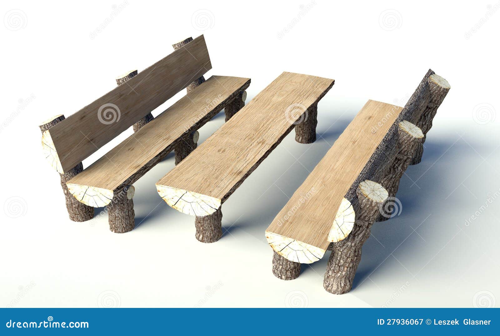 Tables Made From Tree Trunks