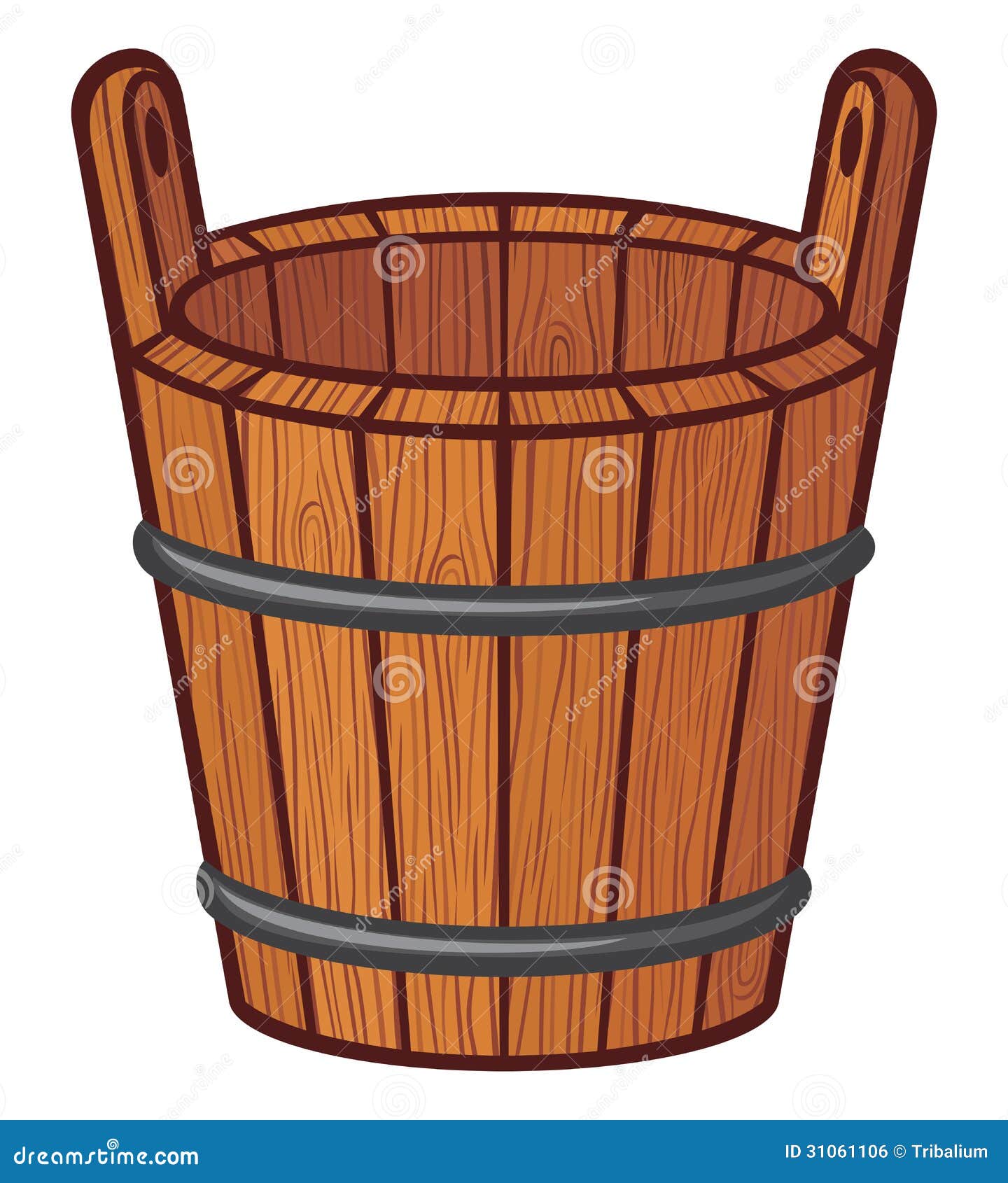 Wooden Bucket Royalty Free Stock Image  Image: 31061106
