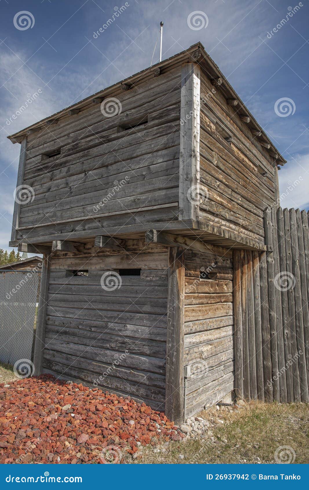 Wooden Fort Building Stock Photography - Image: 26937942