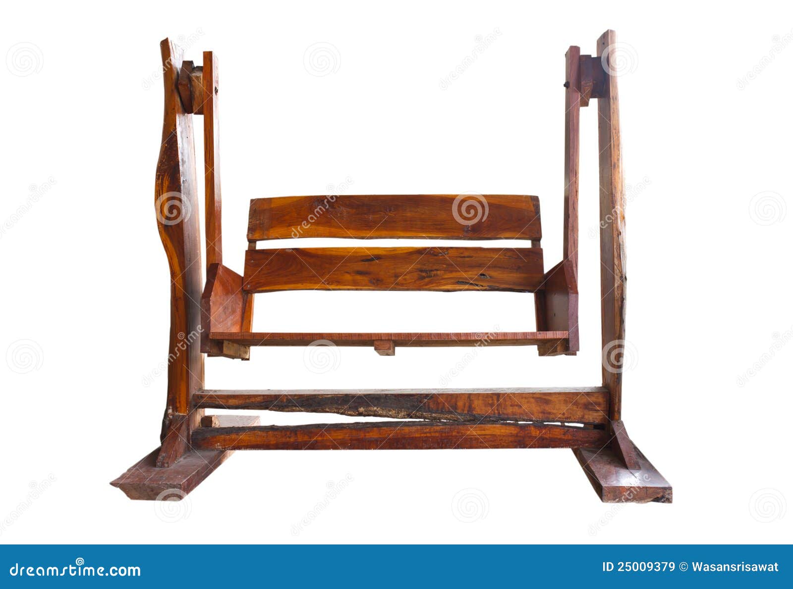 Wooden Garden Swing Seat Royalty Free Stock Images - Image: 25009379