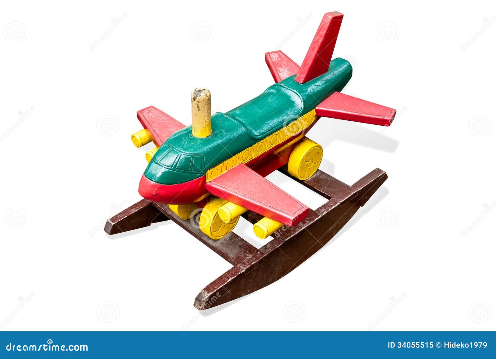 Wooden Toy Passenger Jet Plane Royalty Free Stock Photo - Image 