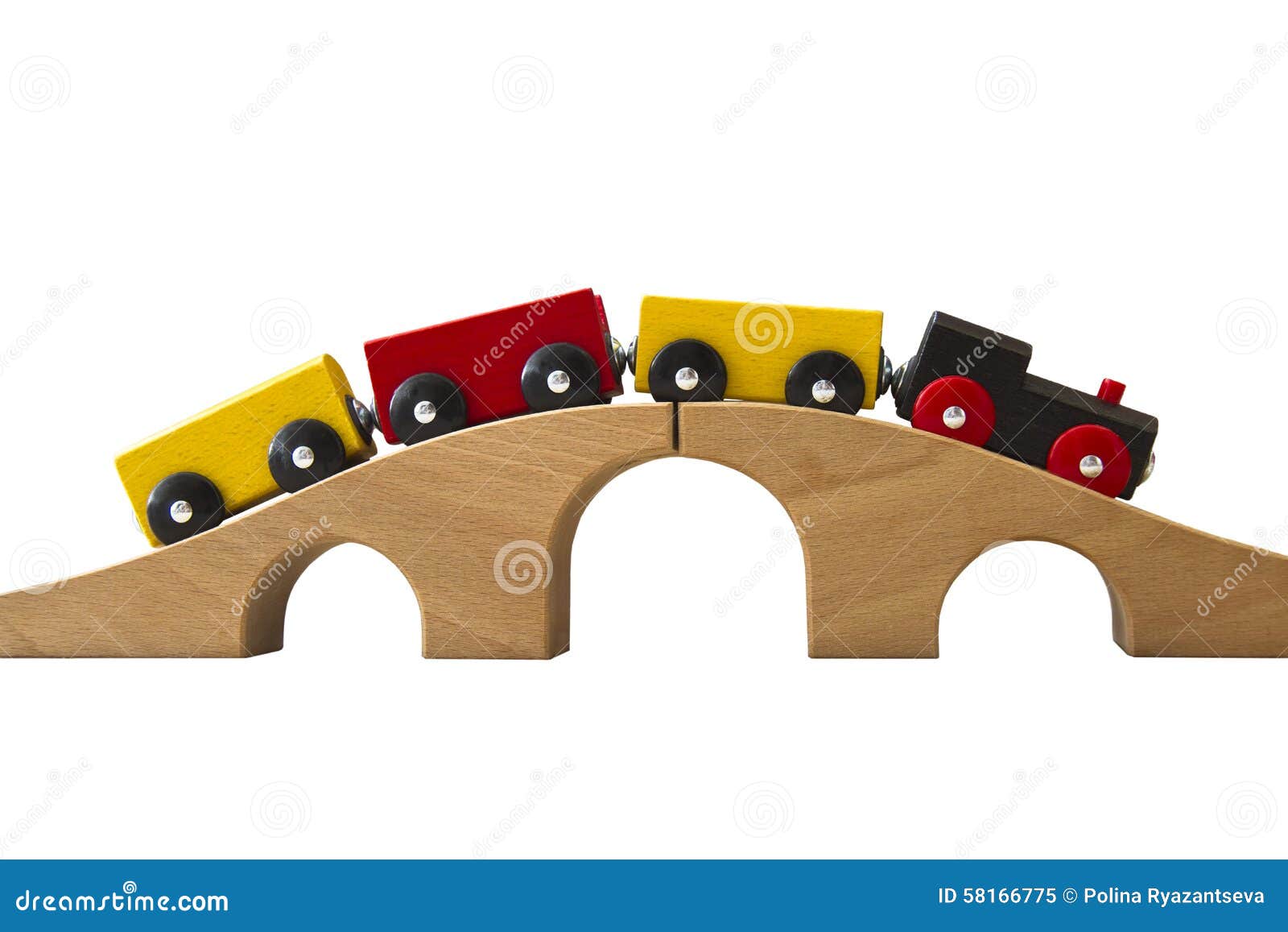Stock Photo: Wooden toy train