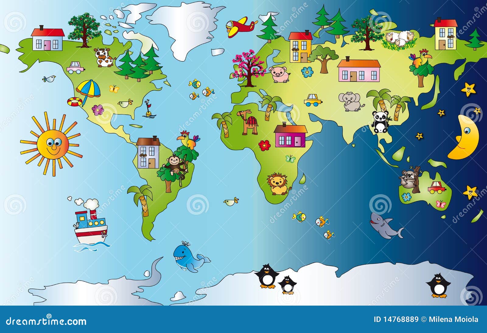 World Map Royalty Free Stock Images - Image: 14768889