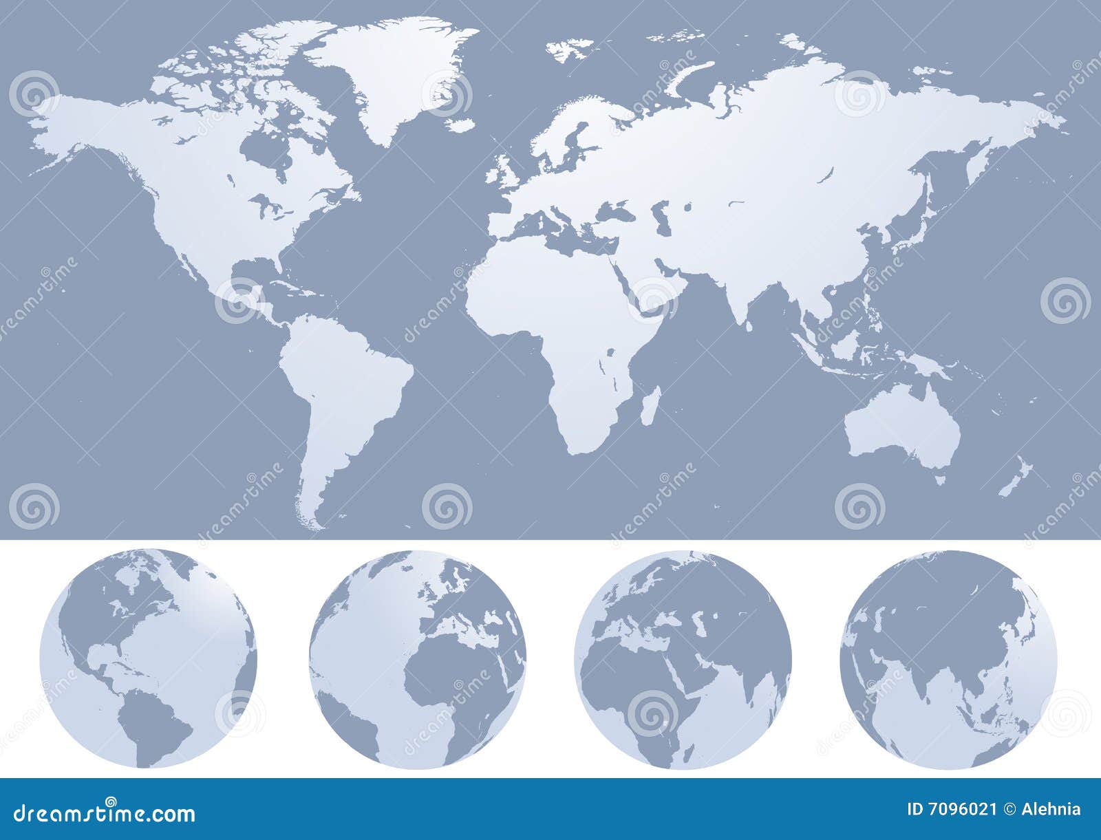 World Map Silhouette Stock Image - Image: 7096021