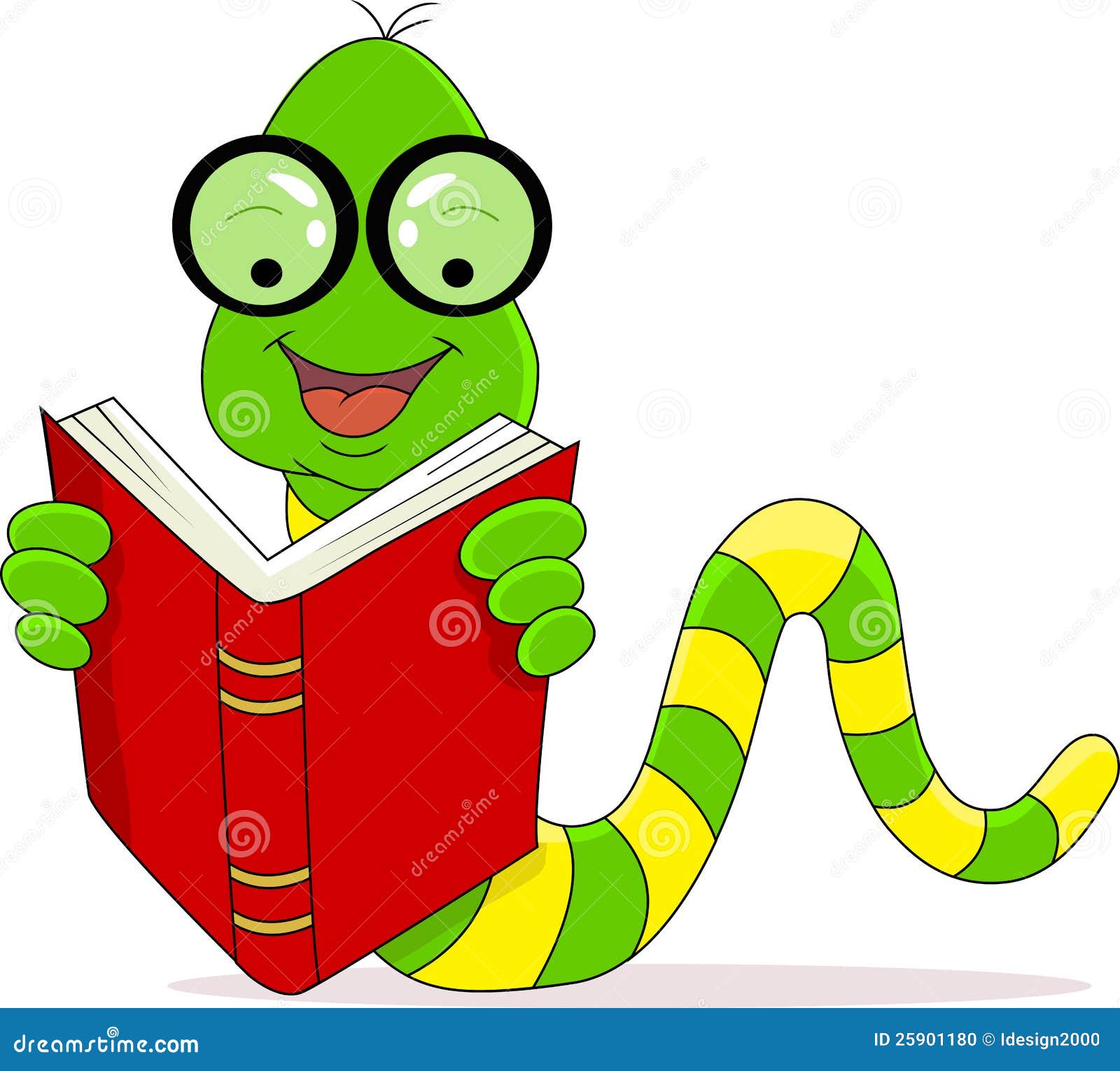 clipart bookworm with glasses - photo #19