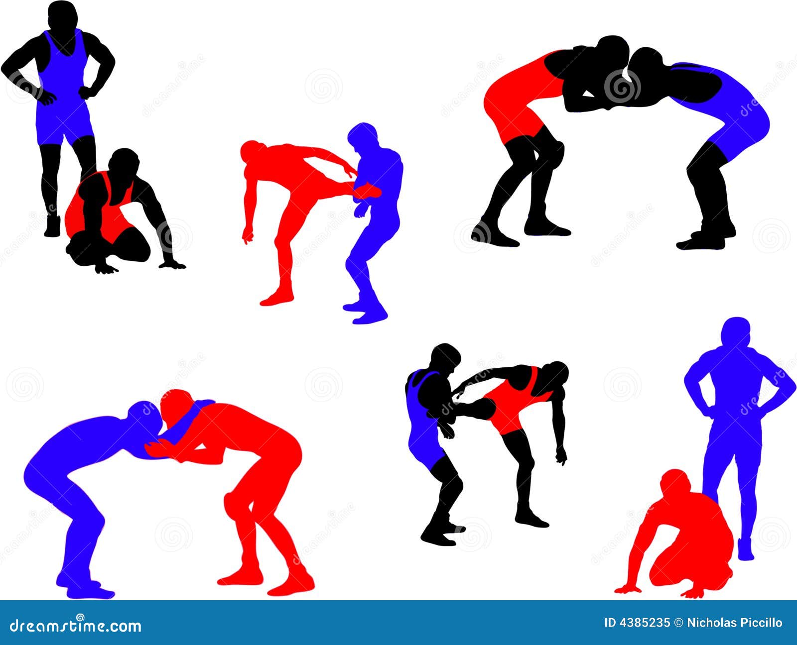 free wrestling vector clip art - photo #41