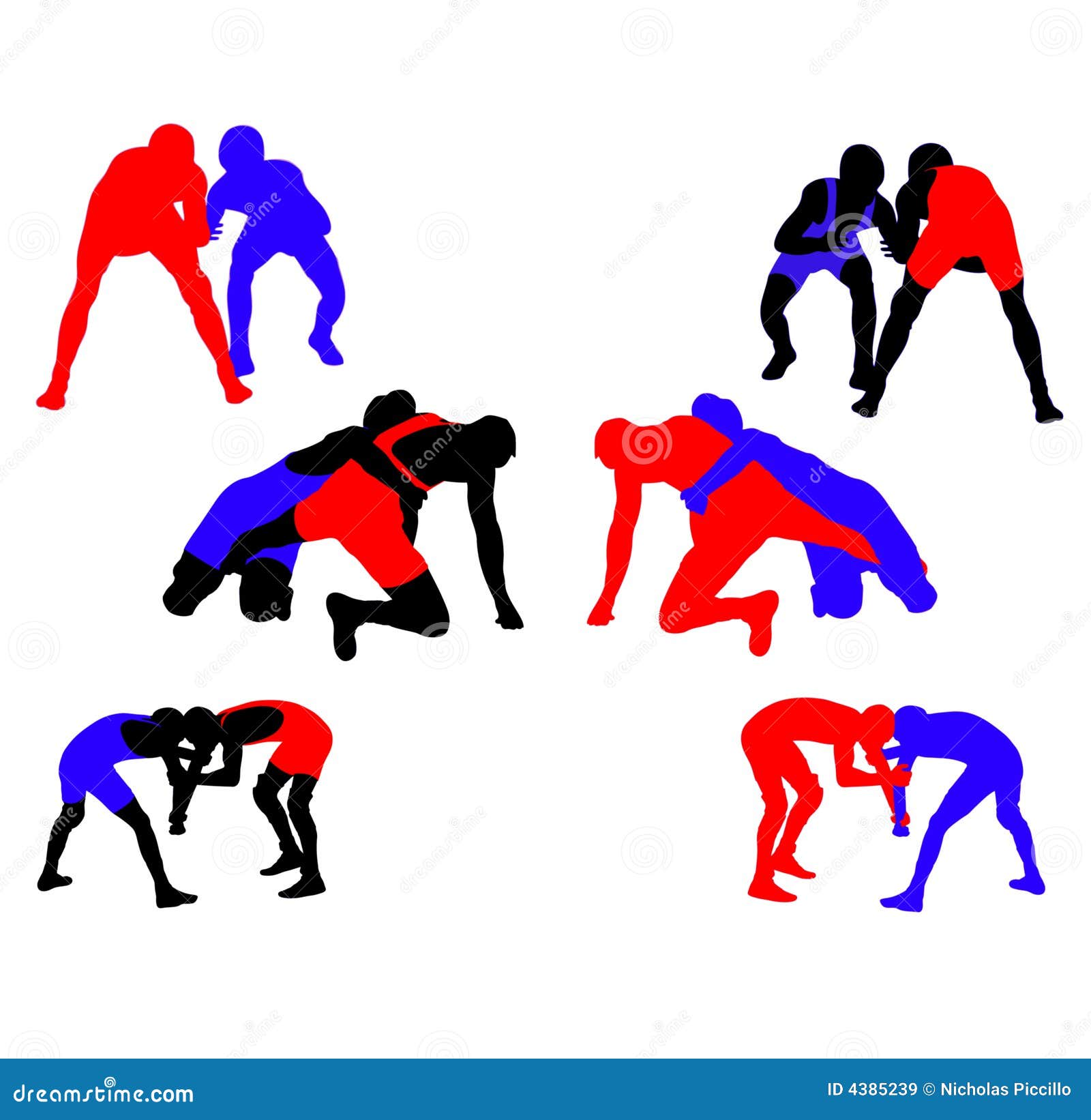 free wrestling vector clip art - photo #42