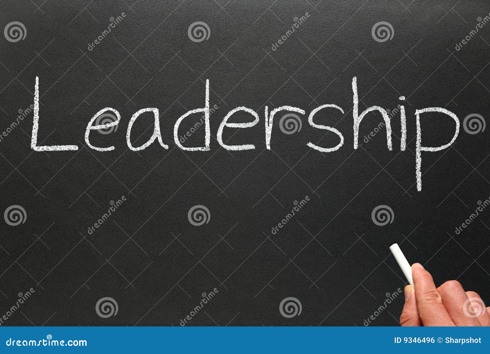 bockbord ritning ~ writing leadership on a blackboard royalty free stock bockbord ritning ~ writing leadership on a blackboard royalty free stock