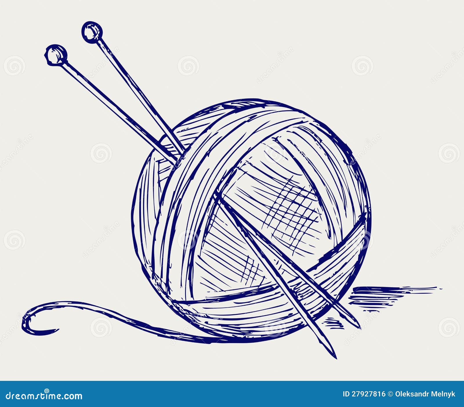 knitting needles and yarn clip art - photo #46