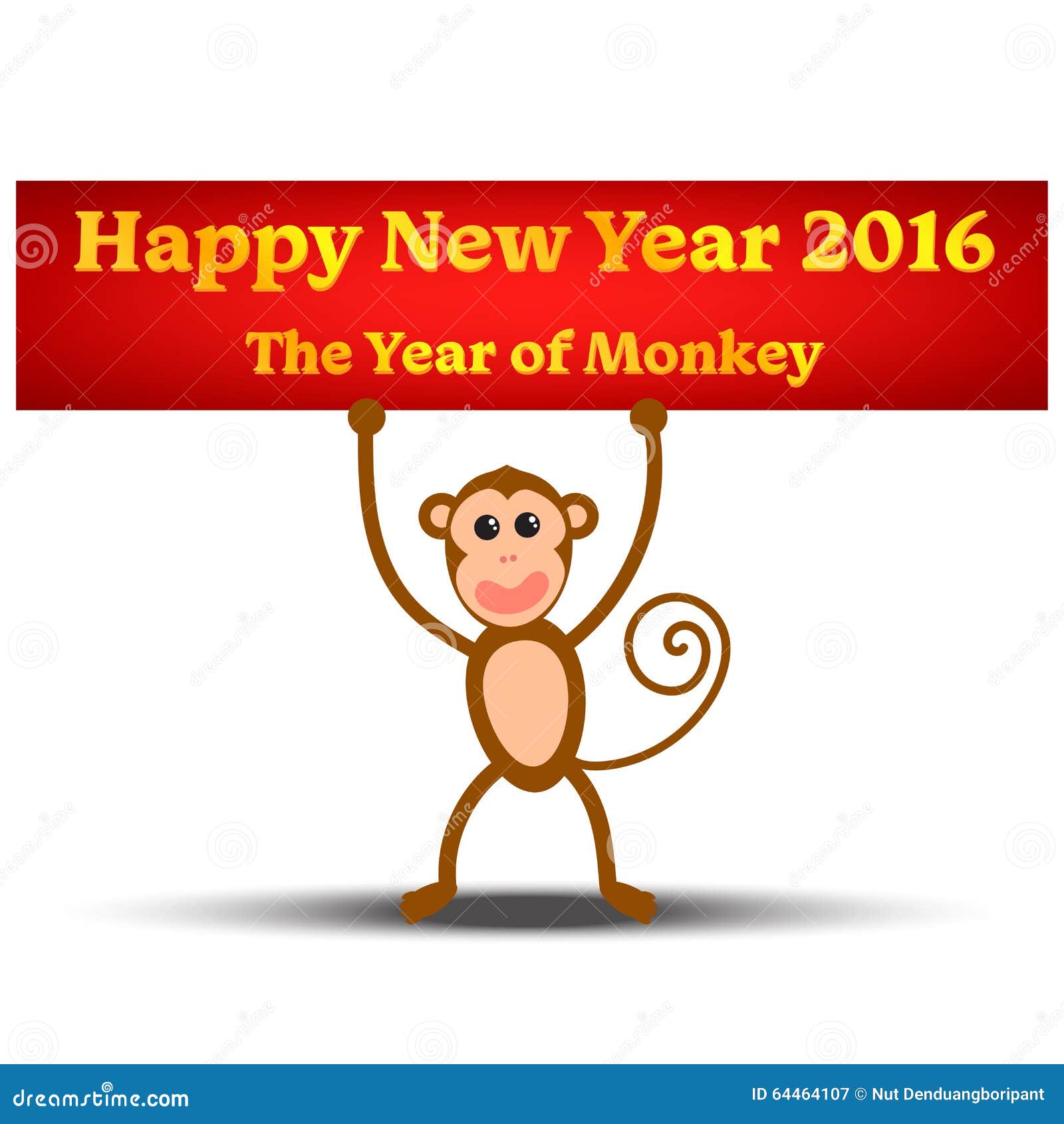 new year golden monkey the year of monkey stock vector image 64464107 new year golden monkey the year of monkey stock vector image 64464107