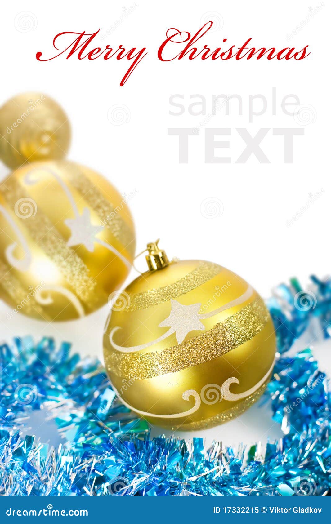 Yellow Christmas Decorations Royalty Free Stock Photo - Image ...
