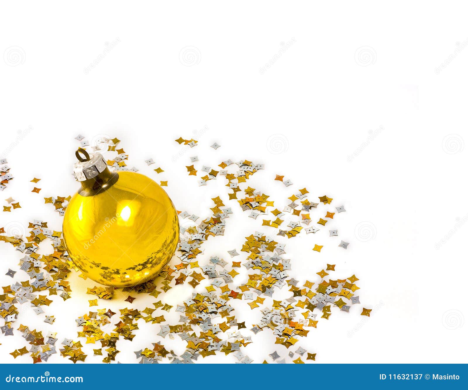 Yellow Christmas-tree Decorations Royalty Free Stock Photography ...
