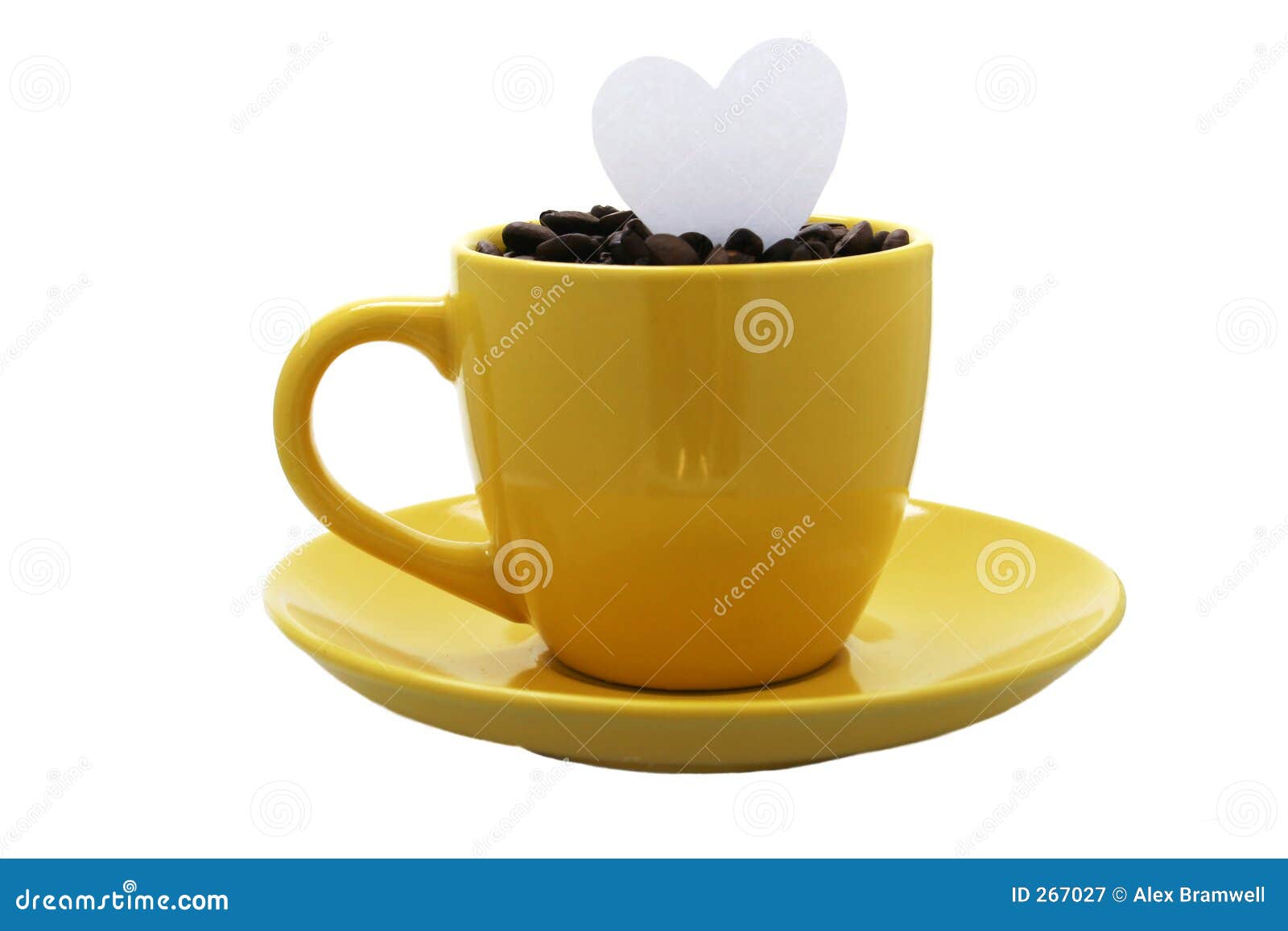 Yellow Coffee Love Royalty Free Stock Photography  Image: 267027