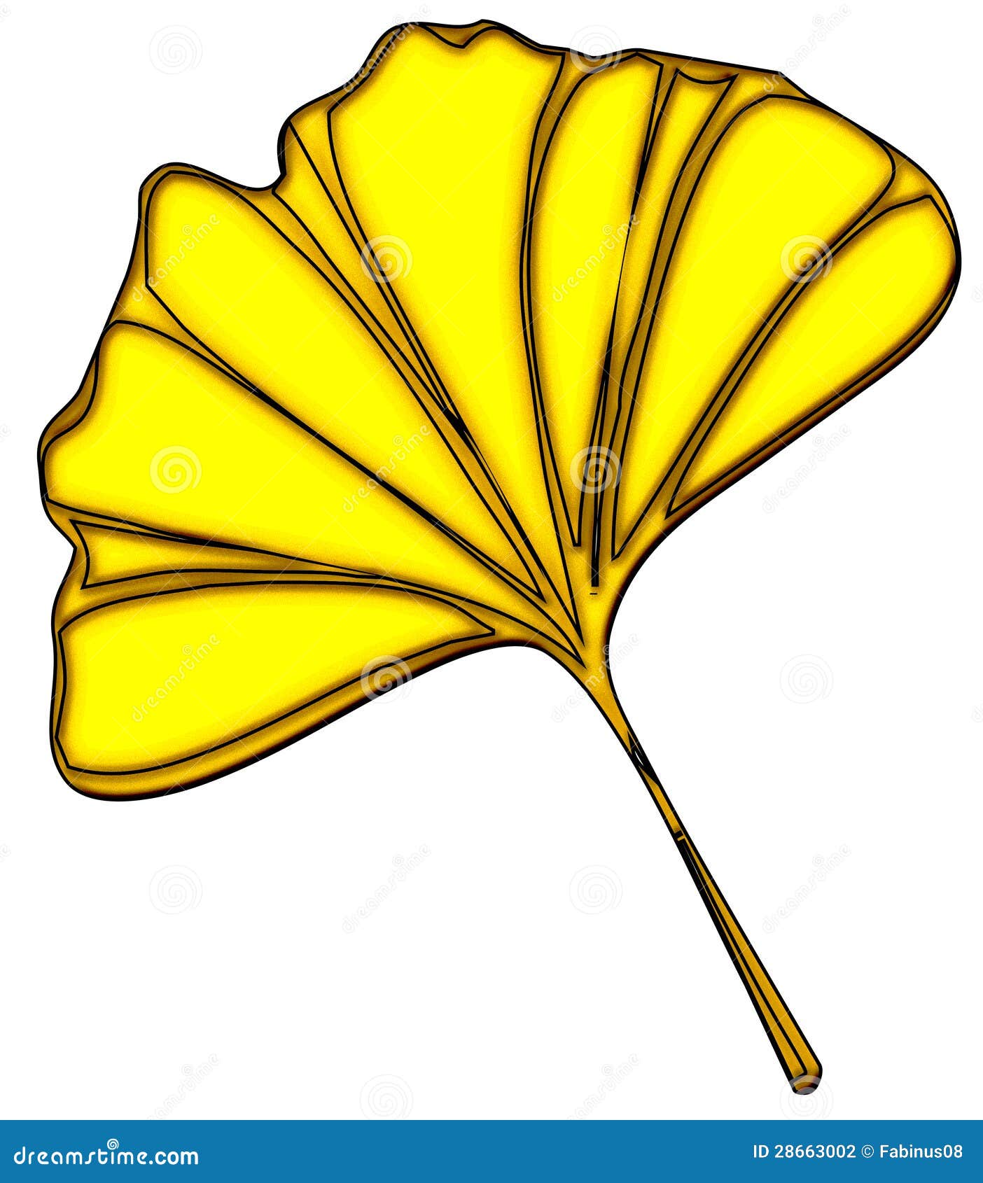 clip art ginkgo leaf - photo #1
