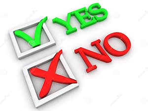 Yes Or No Questionnaire Stock Images Image 9579534