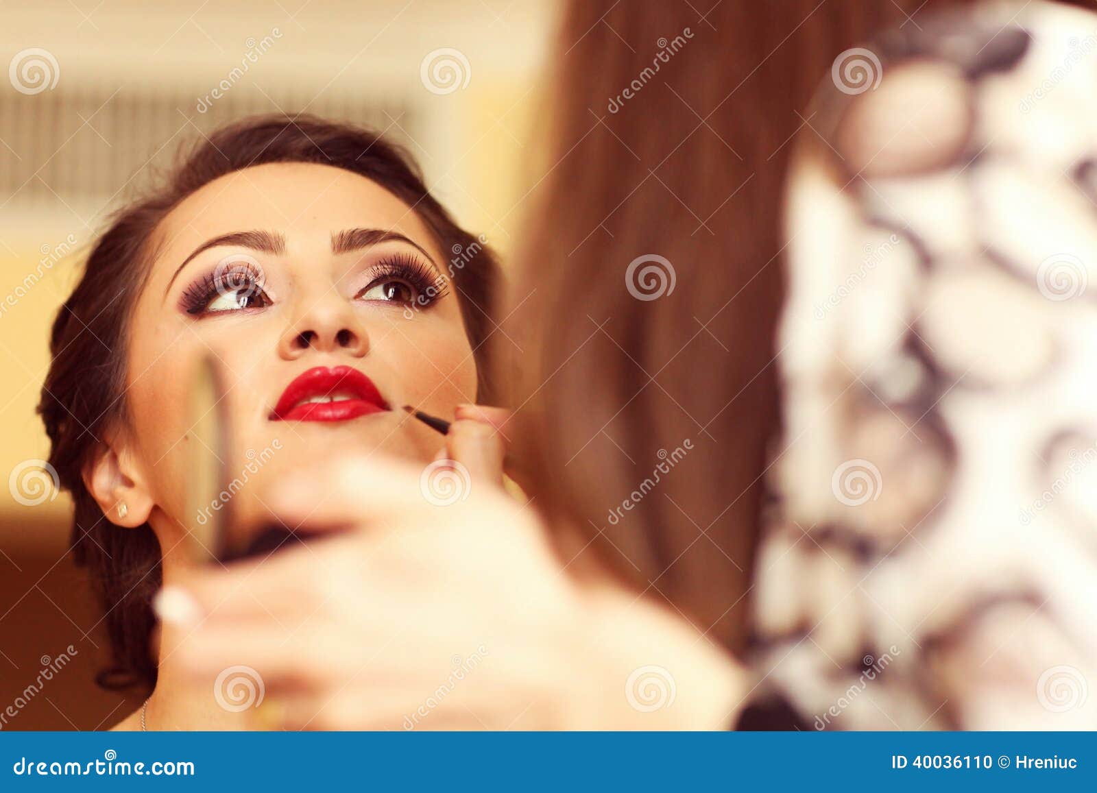Pretty Tranny Young beautiful bride preparing woman enjoys