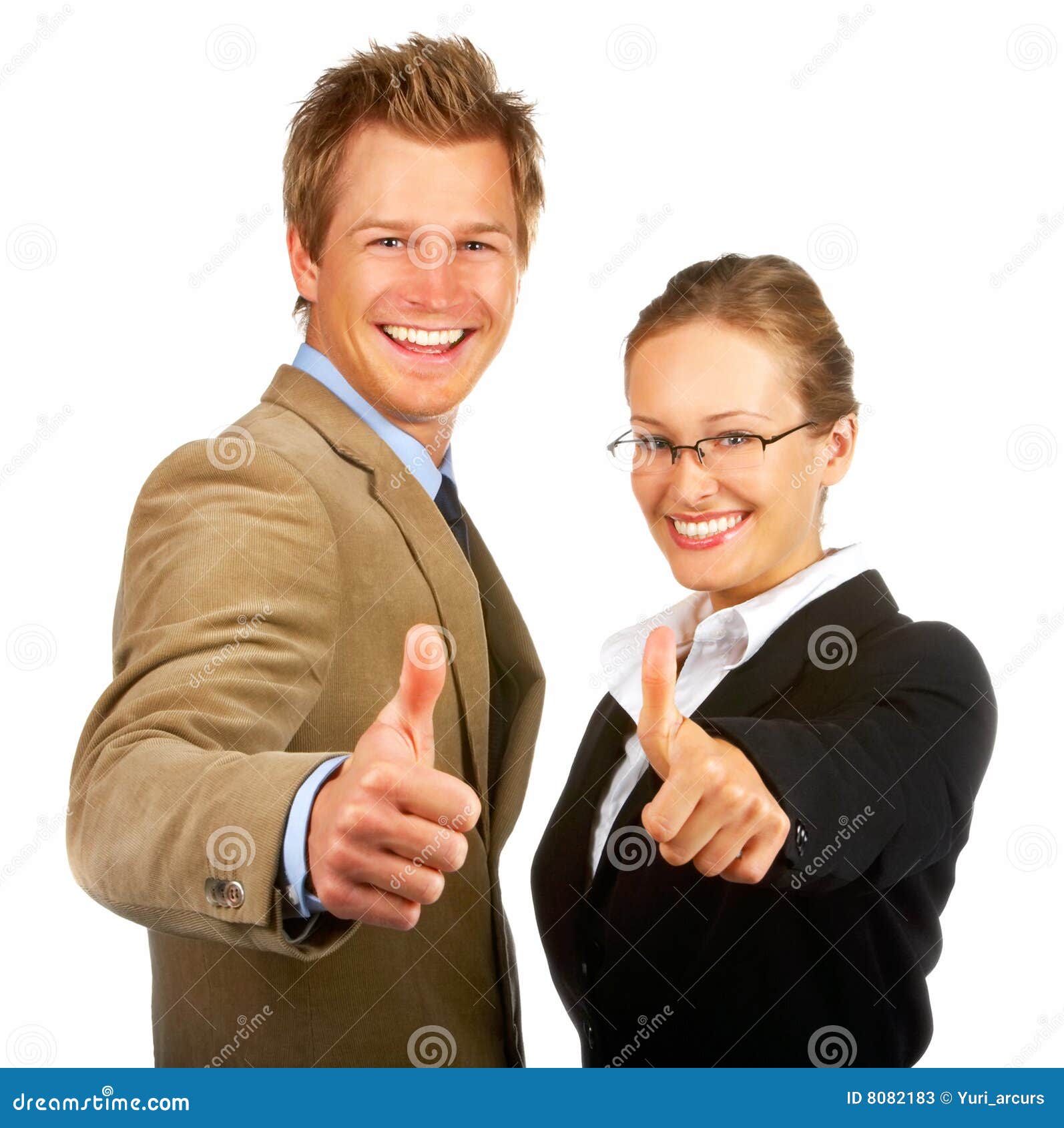 [Image: young-business-man-woman-showing-success...082183.jpg]