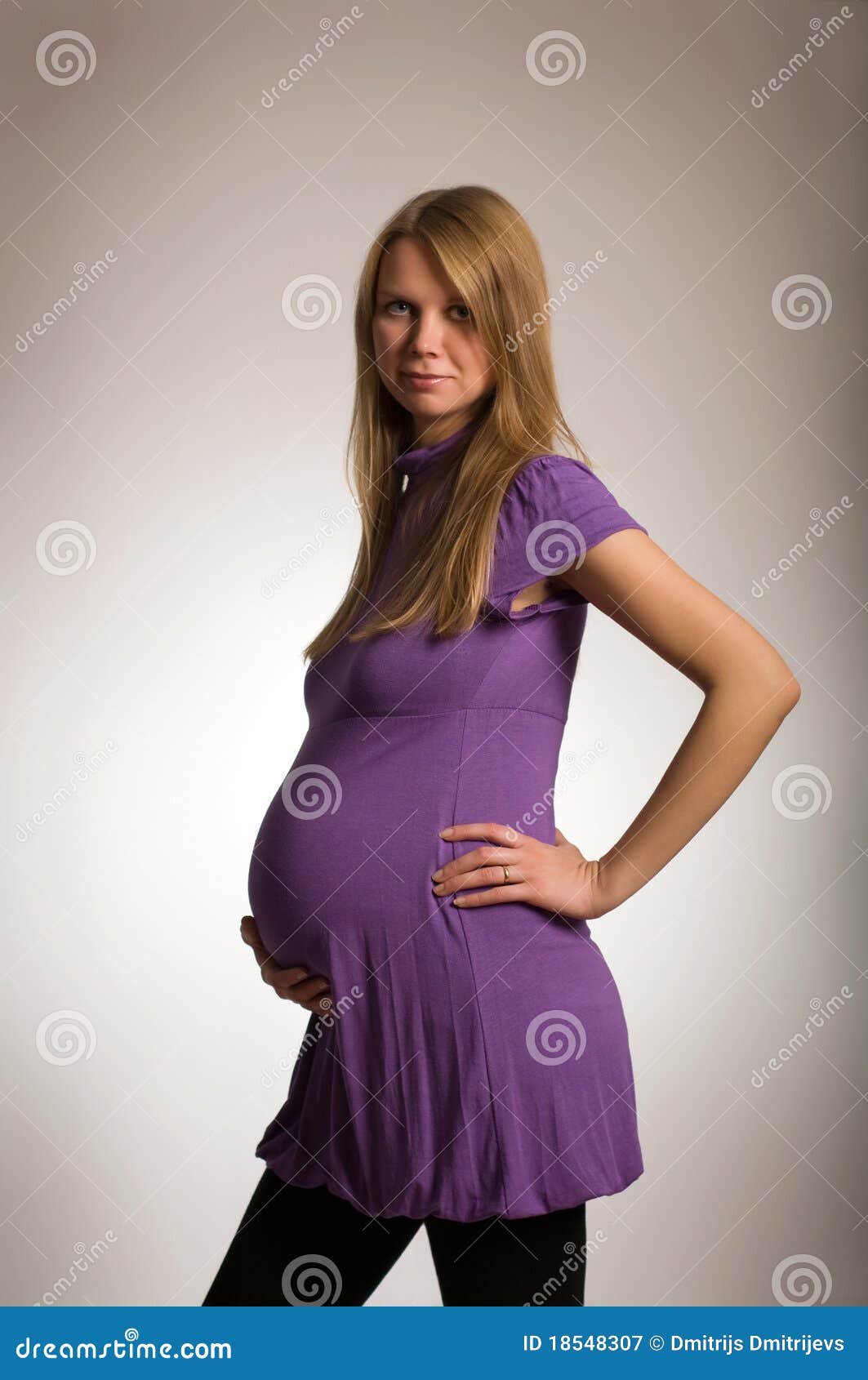 Young Pregnant Blonde Girl Royalty Free Stock Photography - Image: 18548307