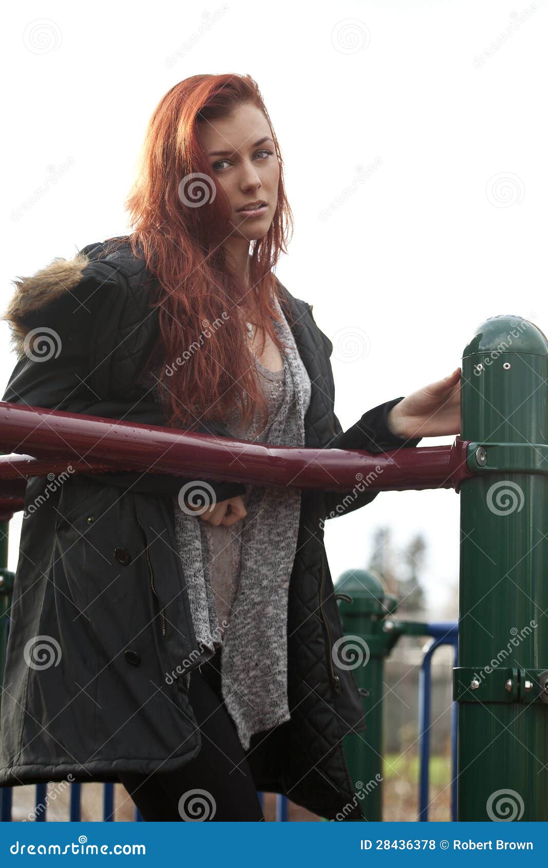 Young Woman With Beautiful Auburn Hair Royalty Free Stock Photos