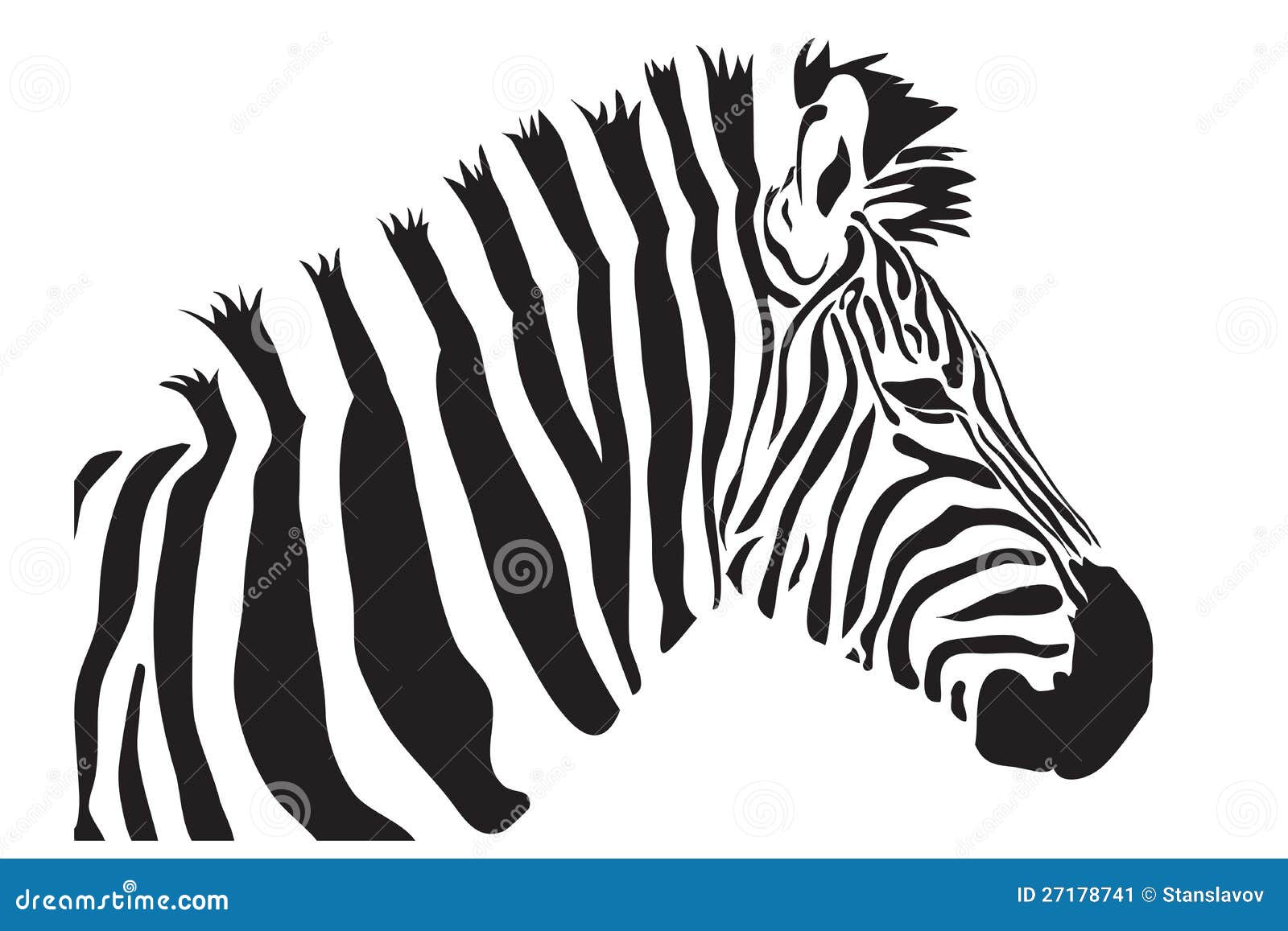 zebra outline clip art - photo #33