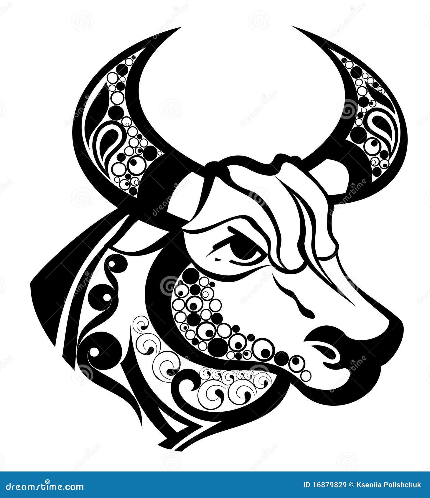 Taurus Zodiac Sign Tattoo Design