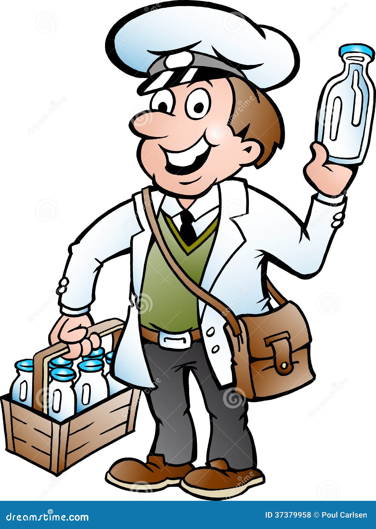 插画 包括有 饮料, 食物, 送牛奶者, 问题的, 可笑, 棚车, bothy