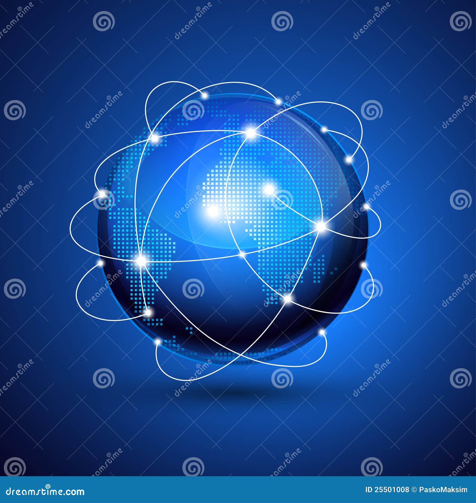 世界地球,网络图标. 向量例证.