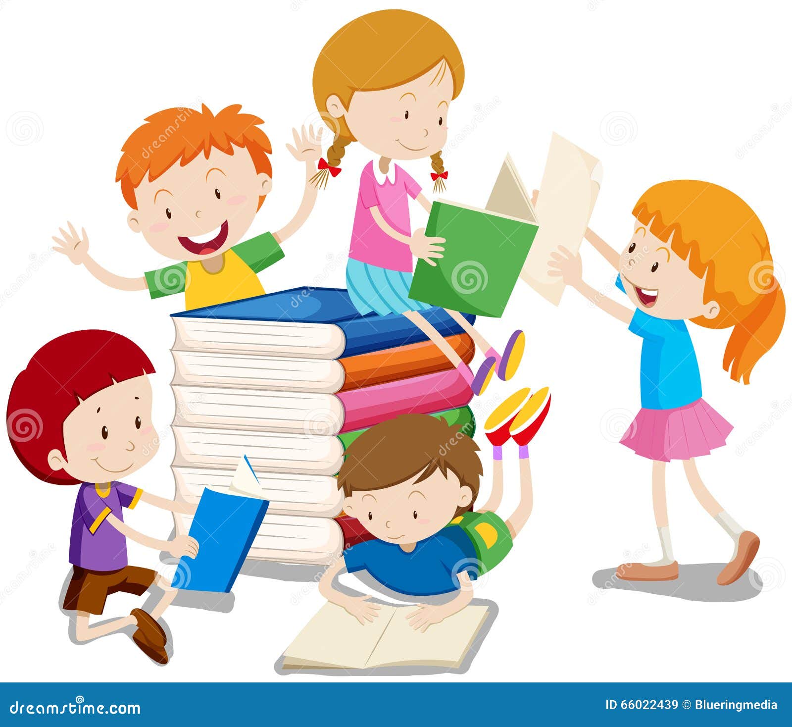 在书堆上看书的孩子设计图__动漫人物_动漫动画_设计图库_昵图网nipic.com